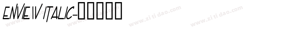 Enview Italic字体转换